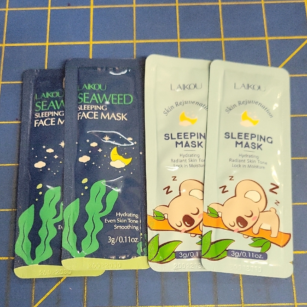 Laikou Sleeping Face Mask Set of 4